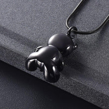 Load image into Gallery viewer, Cute Teddy Bear With Heart Cremation Urn Necklace