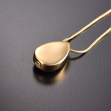 Load image into Gallery viewer, Dove Peace Teardrop Cremation Urn Necklace