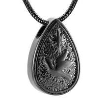 Load image into Gallery viewer, Dove Peace Teardrop Cremation Urn Necklace