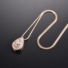 Load image into Gallery viewer, Dove Peace Teardrop Cremation Urn Necklace