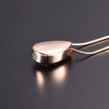 Load image into Gallery viewer, Dove Peace Teardrop Cremation Urn Necklace