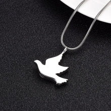 Load image into Gallery viewer, Dove Shaped Cremation Urn Necklace