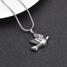 Load image into Gallery viewer, Dove Shaped Cremation Urn Necklace