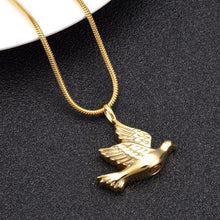 Load image into Gallery viewer, Dove Shaped Cremation Urn Necklace