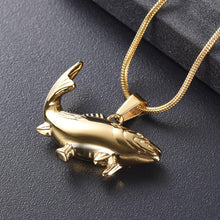 Load image into Gallery viewer, Fish Shaped Cremation Urn Necklace