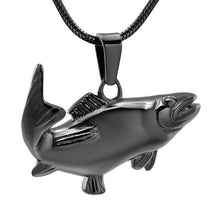 Load image into Gallery viewer, Fish Shaped Cremation Urn Necklace