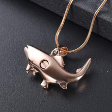 Load image into Gallery viewer, Fish Shaped Cremation Urn Necklace