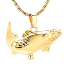 Load image into Gallery viewer, Fish Shaped Cremation Urn Necklace