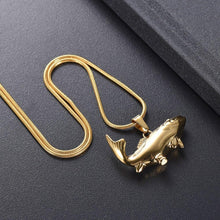 Load image into Gallery viewer, Fish Shaped Cremation Urn Necklace