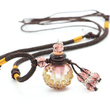 Load image into Gallery viewer, Glass Flask Shaped Cremation Urn Necklace