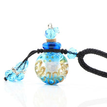 Load image into Gallery viewer, Glass Flask Shaped Cremation Urn Necklace