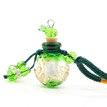 Load image into Gallery viewer, Glass Flask Shaped Cremation Urn Necklace