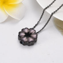 Load image into Gallery viewer, Heart Flower Cremation Urn Necklace