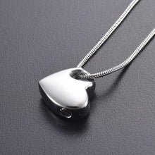 Load image into Gallery viewer, Heart Shaped Cremation Urn Necklace