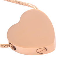 Load image into Gallery viewer, Heart Shaped Cremation Urn Necklace