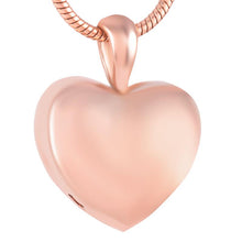 Load image into Gallery viewer, Heart Shaped Cremation Urn Necklace