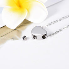 Load image into Gallery viewer, Heart Shaped Cremation Urn Necklace