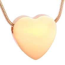 Load image into Gallery viewer, Heart Shaped Cremation Urn Necklace