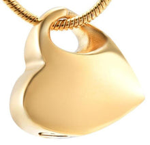 Load image into Gallery viewer, Heart Shaped Cremation Urn Necklace