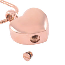 Load image into Gallery viewer, Heart Shaped Cremation Urn Necklace