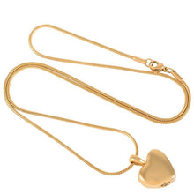 Load image into Gallery viewer, Heart Shaped Cremation Urn Necklace