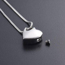 Load image into Gallery viewer, Heart Shaped Cremation Urn Necklace