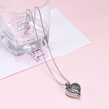 Load image into Gallery viewer, Heart Shaped Locket "Always In My Heart" Cremation Urn Necklace
