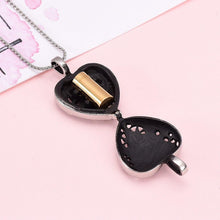 Load image into Gallery viewer, Heart Shaped Locket "Always In My Heart" Cremation Urn Necklace