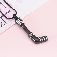 Load image into Gallery viewer, Hockey Stick Cremation Urn Necklace