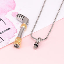 Load image into Gallery viewer, Hockey Stick Cremation Urn Necklace
