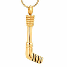 Load image into Gallery viewer, Hockey Stick Cremation Urn Necklace