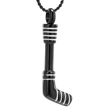 Load image into Gallery viewer, Hockey Stick Cremation Urn Necklace