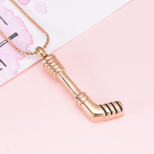 Load image into Gallery viewer, Hockey Stick Cremation Urn Necklace