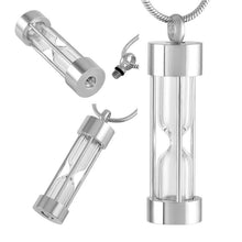 Load image into Gallery viewer, Hourglass Cremation Urn Necklace