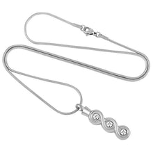 Load image into Gallery viewer, Infinity Gemstone Cremation Urn Necklace With Rhinestones