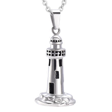 Load image into Gallery viewer, Lighthouse Cremation Urn Necklace