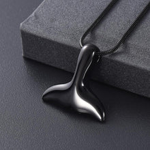 Load image into Gallery viewer, Mermaid Tail Cremation Urn Necklace