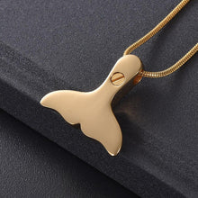 Load image into Gallery viewer, Mermaid Tail Cremation Urn Necklace