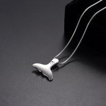 Load image into Gallery viewer, Mermaid Tail Cremation Urn Necklace