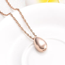 Load image into Gallery viewer, Modern Little Teardrop Cremation Urn Necklace