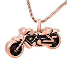 Load image into Gallery viewer, Motorcycle Cremation Urn Necklace