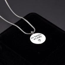 Load image into Gallery viewer, "My Daddy, My Hero" With Heart Engraved Urn Necklace