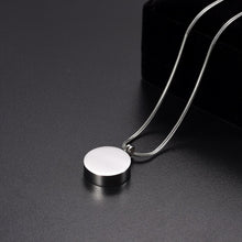 Load image into Gallery viewer, "My Daddy, My Hero" With Heart Engraved Urn Necklace