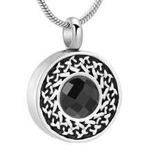 Load image into Gallery viewer, Celtic Round Pendant Cremation Urn Necklace