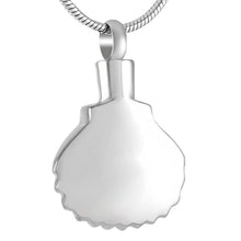 Load image into Gallery viewer, Seashell &amp; Pearl Cremation Urn Necklace