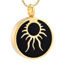 Load image into Gallery viewer, Shining Sun Cremation Urn Necklace