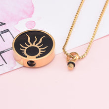 Load image into Gallery viewer, Shining Sun Cremation Urn Necklace