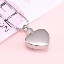 Load image into Gallery viewer, Silver Always In My Heart Cremation Urn Necklace