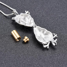 Load image into Gallery viewer, Silver Anatomical Heart Cremation Urn Necklace