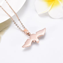 Load image into Gallery viewer, Skull With Wings Cremation Urn Necklace